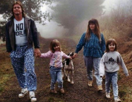 Kitty Toombs and Roddy Piper when their kids were very young